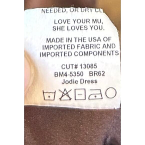 Show Me Your Mumu Jodie Dress in Chocolate Luxe Satin XL - Picture 6 of 7